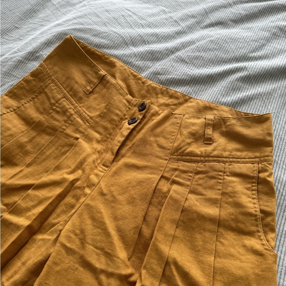 French connection pleated trousers
